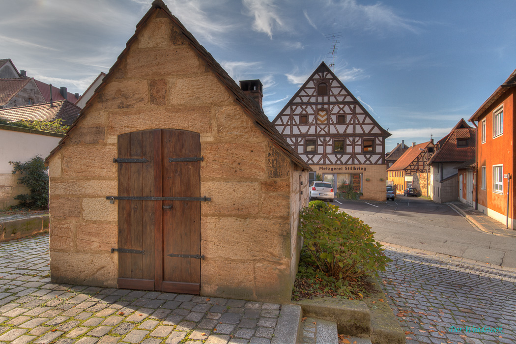 Backhaus am Kloster. Von der Hans-Sachs-Spielgruppe bzw. dem Kulturverein liebevoll restauriert und betrieben.